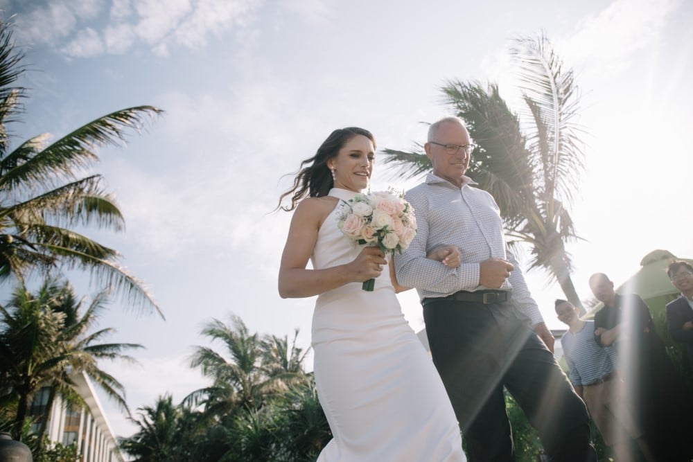 Vietnam beach wedding 