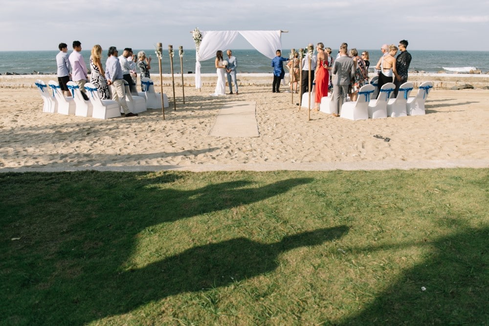 Vietnam beach wedding 