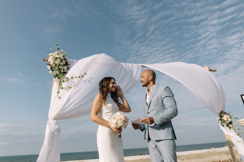 Vietnam beach wedding 